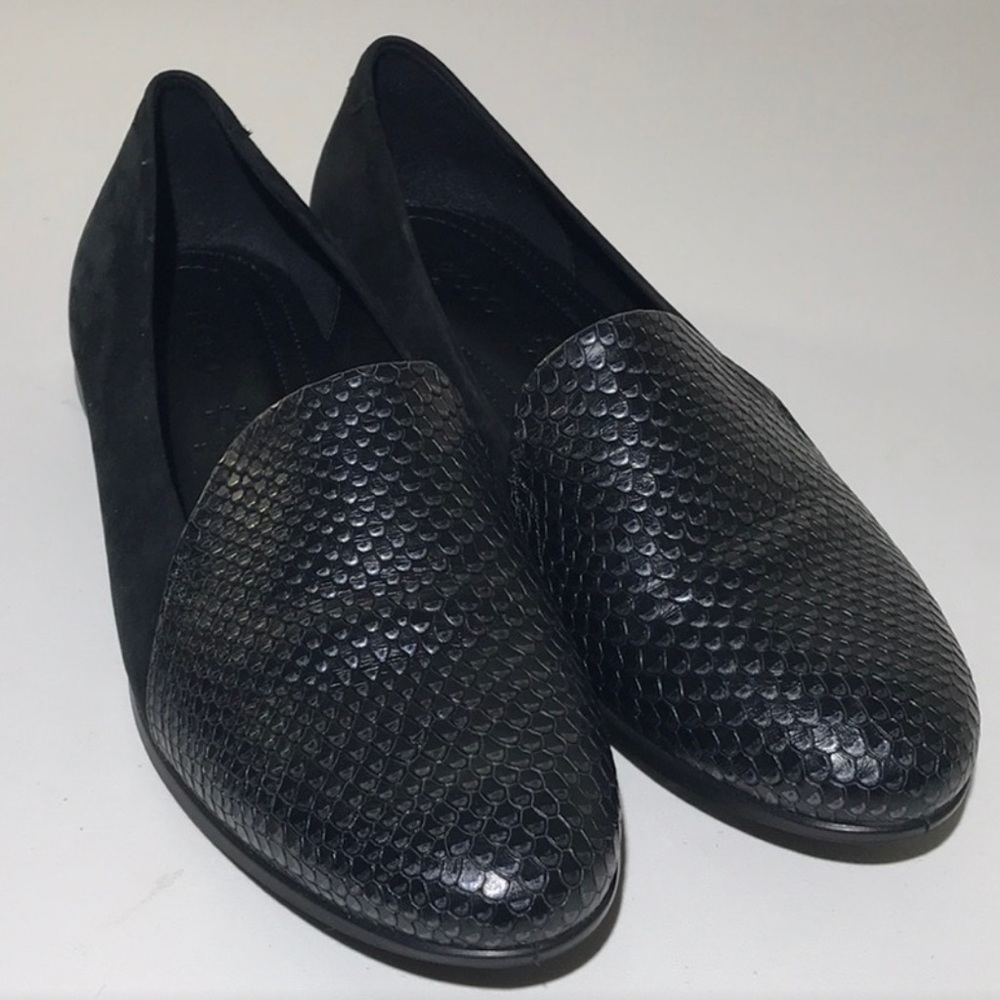 Ecco• Womens Touch Black Ballerina Flats Loafer Shoes